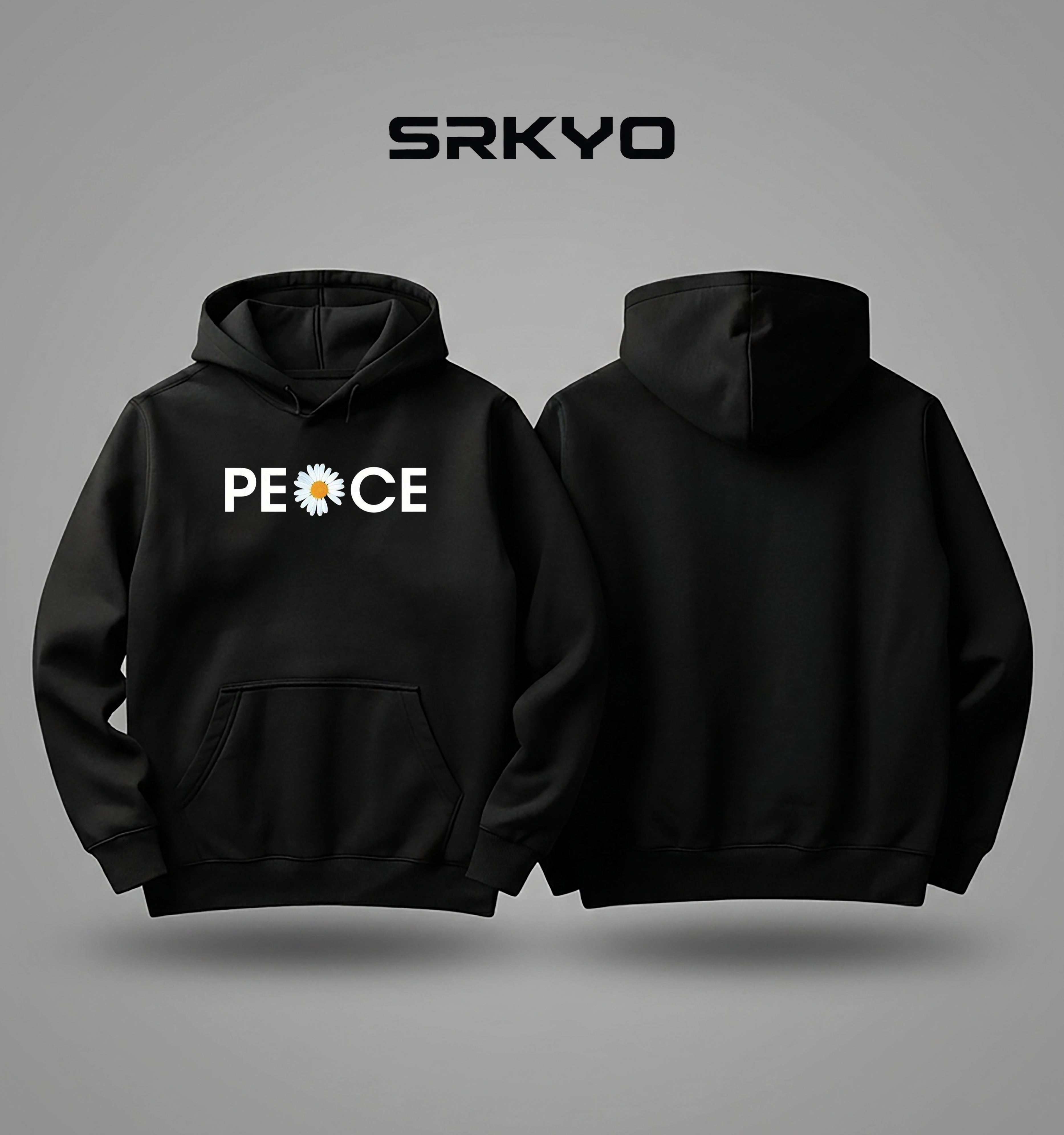 PEACE Blackout Hoodie  Description: