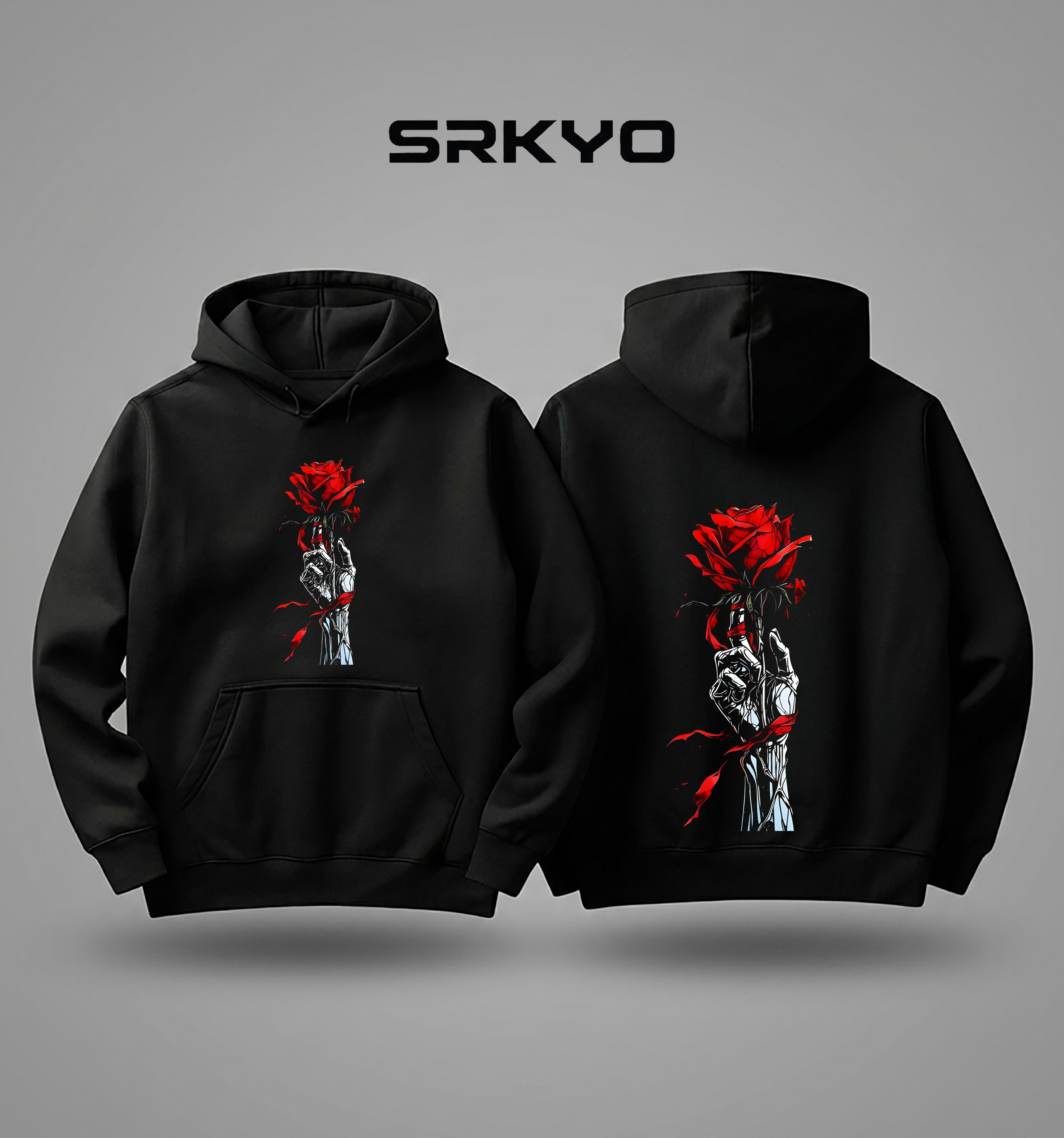 CRIMSON THORNS Blackout Hoodie